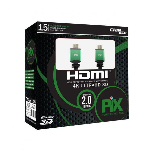 Cabo HDMI 2.0 4K Ultra HD C/ Filtro (15m)