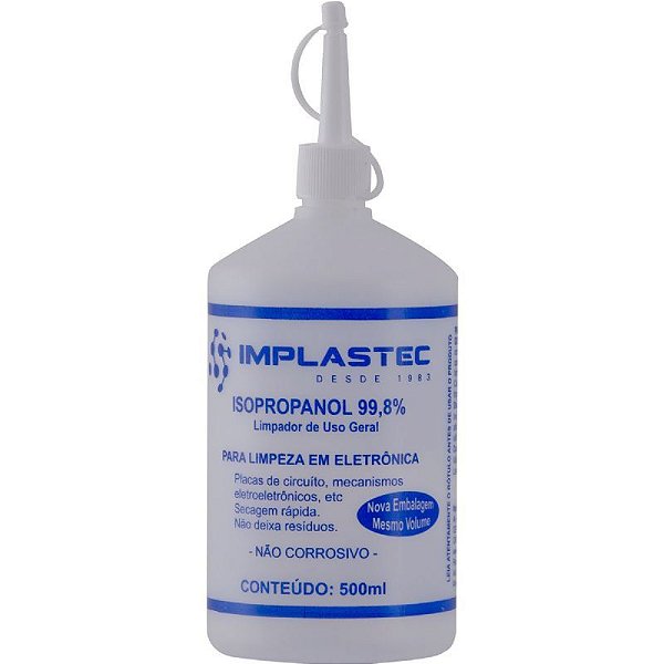 Álcool Isopropílico Isopropanol - Garrafa 500ml