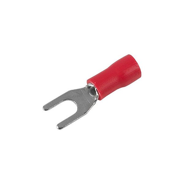 Terminal Forquilha 1,5mm M4 - Vermelho (G-1008-4)