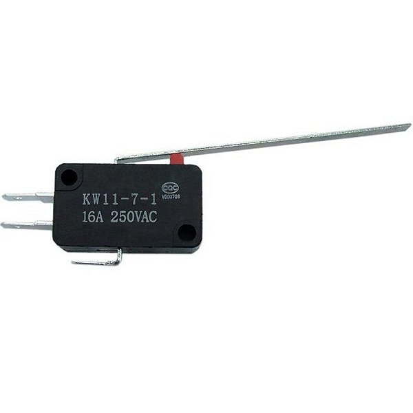 Chave Micro Switch KW11-7-1 Haste 60mm 3 Terminais