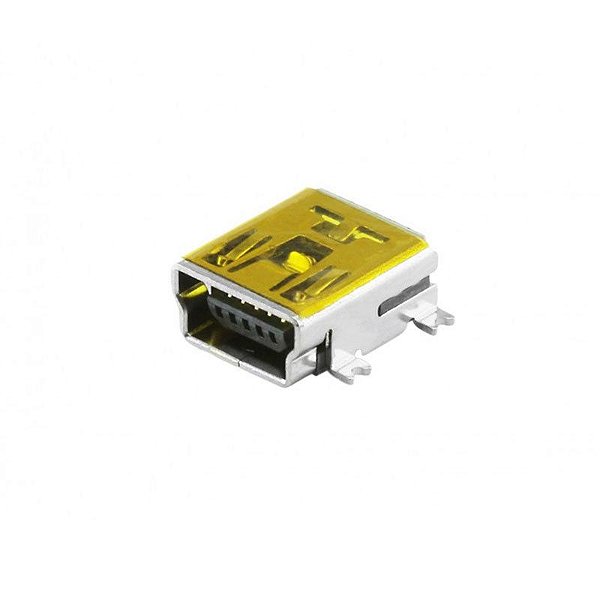 Conector Mini USB 5 Pinos Para Circuito Impresso