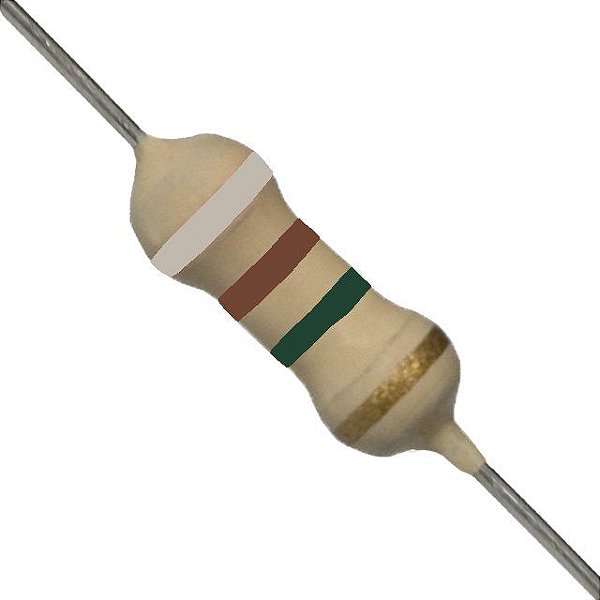 Resistor 9M1 5% (1/2W)