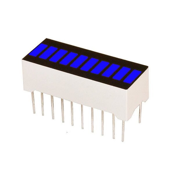 Barra Gráfica de LEDs Azul