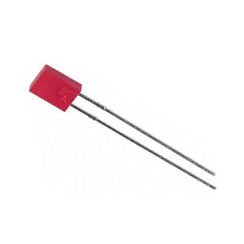 LED Retangular Vermelho 5mm