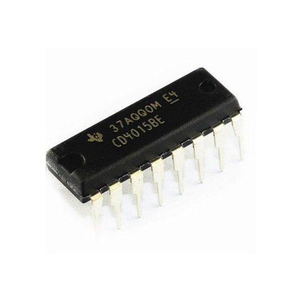 Circuito integrado CD4015 - Shift Register
