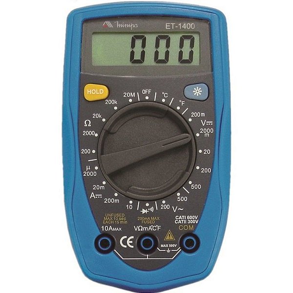 Multímetro Digital ET-1400 - Minipa