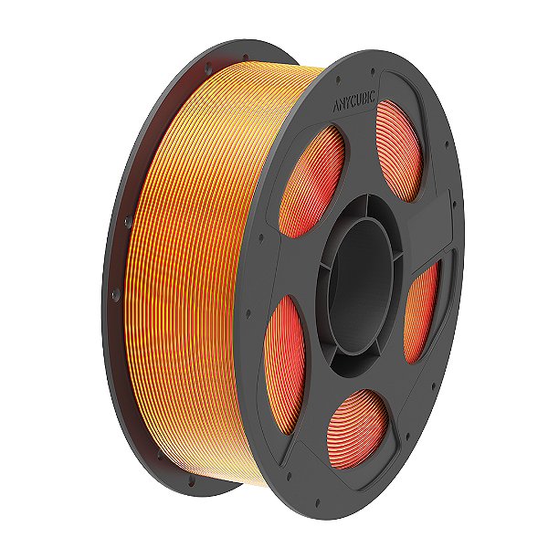 Filamento Anycubic - PLA Silk Dual Color - Vermelho Ouro