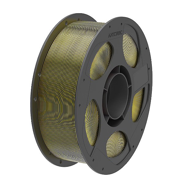 Filamento Anycubic - PLA Silk Dual Color - Preto Ouro