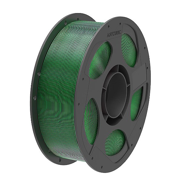 Filamento Anycubic - PLA Silk Dual Color - Preto Verde