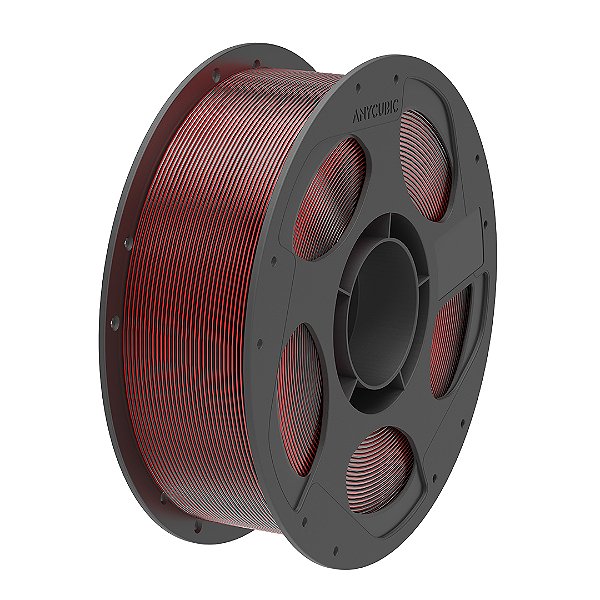 Filamento Anycubic - PLA Silk Dual Color - Preto Vermelho