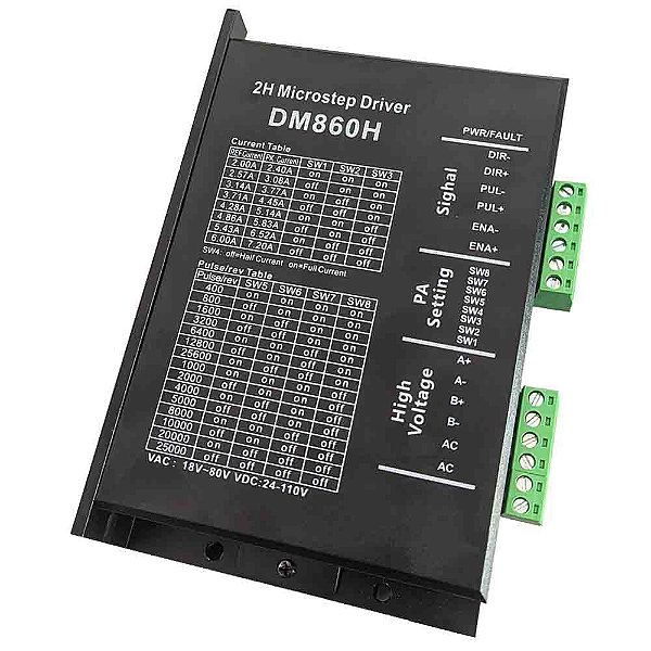 Driver para Motor de Passo DM860H - 7,2A 80V