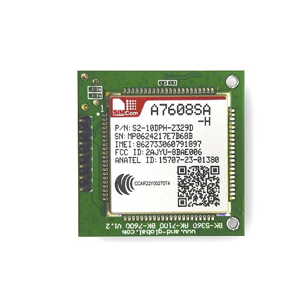 Módulo GSM A7608SA-H 4G LTE - Antena FCP