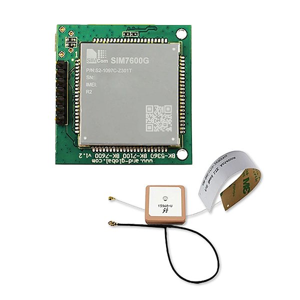 Módulo GSM SIM7600G 4G LTE GPS - Antena FCP/GPS