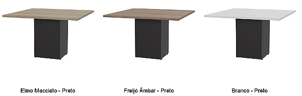 Mesa de Reunião Quadrada Acácia