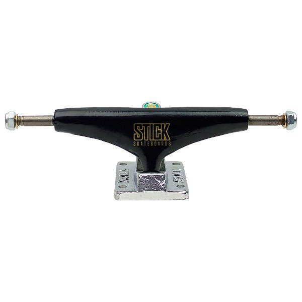 Truck Stick 139mm Preto Base Prata - Par