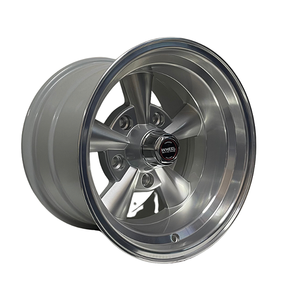 4 Rodas Vintage Prata Diamantada Aro 15" / Tala 7 ou 8(Dianteira) e 10 (traseira) / Furação 5x114