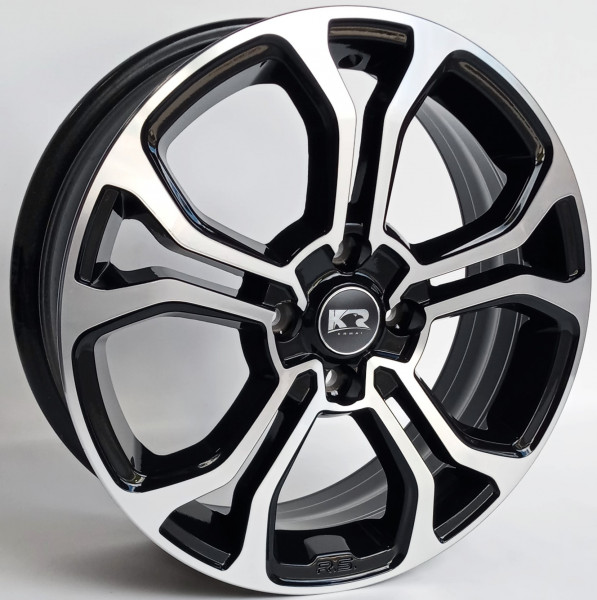 1 Roda Sandero Rs Preta Diamantada Aro 14 Tala 5 3 Furos 3x100