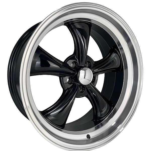 4 Rodas Vintage Preta Diamantada Aro 20" / Tala 8,5" / Furação 5x120