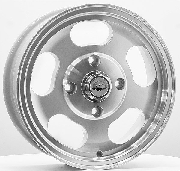 Jogo de Rodas DISH Aro 15 Tala 5,5 Furação 4X130 Offeset 20 PRATA DIAMANTADA(DP) - Fusca