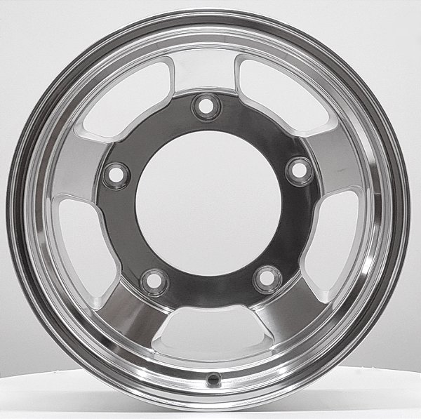 Jogo de Rodas RACE Aro 15 tala 4,0 furação 5X205 Offset -19 V-CHROME IMP