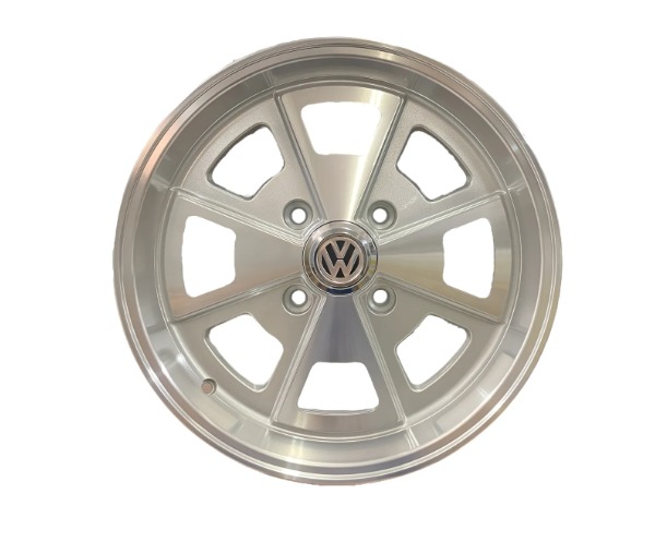 R84 Porsche Aro 17 tala 6 furação 4X130 offset 42 PRATA DIAMANTADA