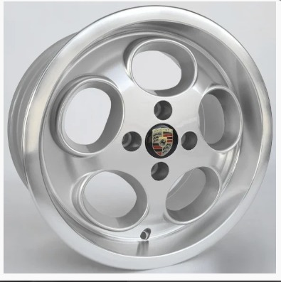 Jogo de Rodas Porsche Lemans Prata Aro 17 Tala 6 VW 4x100