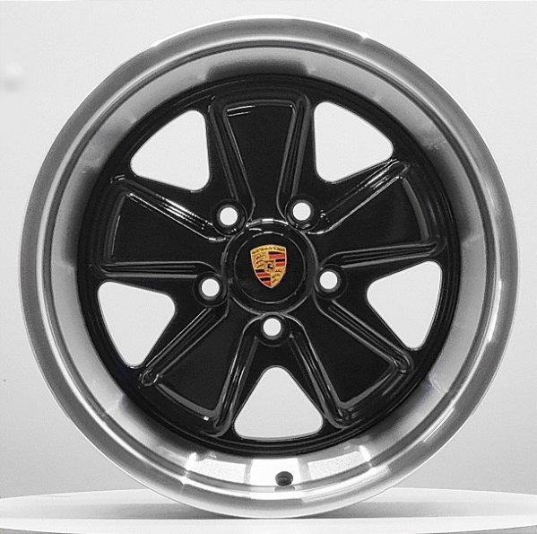 Jogo de Rodas 911 aro 16 tala 7 furação 5X112 - off set 30 - Preta Diamantada