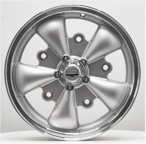 Jogo de Rodas 5Spoke Prata  Diamantada Aro 15 / Tala 5,5 / Furação 5x205 / Off-set 20