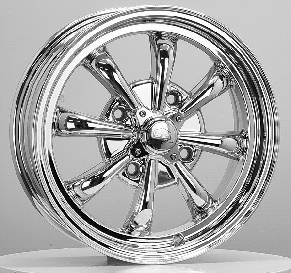 Jogo de Rodas 8 SPOKE Aro 15 tala 5,5 furação 4x130 offset 35 V-CHROME