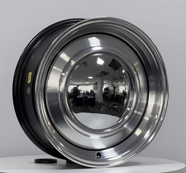 Roda Smoothie Diamantada aro 15 / Tala 6,5 / Furação 4x130 / Off-set 25