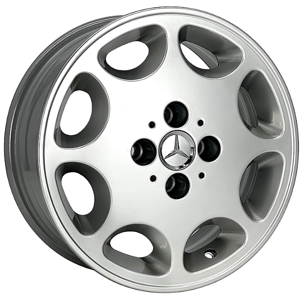 Jogo de Rodas Mercedes RS Aro 15 / tala 6 / furação 4x100 e 4x108 offset 36 Prata Especial