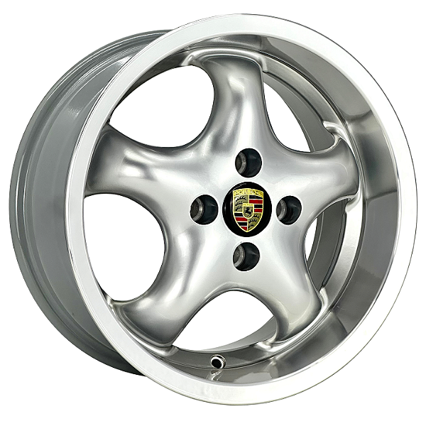 Jogo de Rodas Modelo Binno B860 Aro 15 / tala 7 / furação 4x100, 5x100 e 5x112 offset 35 Prata Diamantado