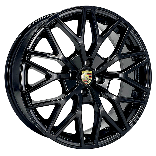Jogo de Rodas Estilo Porsche Aro 18 / tala 8 / furação 4x100, 4x108, 5x100, 5x105, 5x108, 5x110, 5x112, 5x114, 5x120 e 5x98 Offset 41,42,40,35,30 e 25 Preto, Preto Diamantado, Preto brilhante e Prata Especial