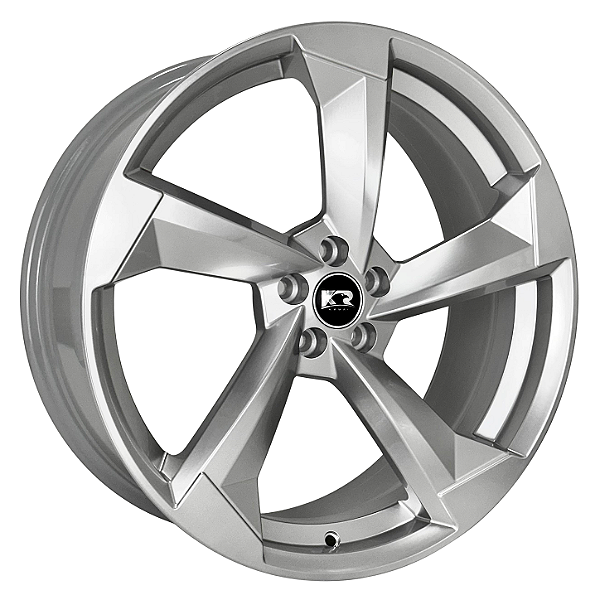 Jogo de Rodas F5 Audi RS6 Aro 18 / tala 6 e 7 / furação 4x100, 5x100 e 5x112 Offset 38 e 40 Prata Especial