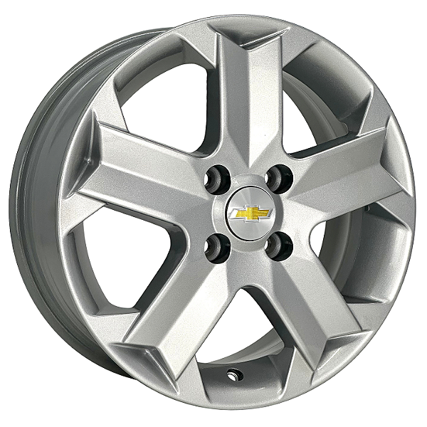Jogo de Rodas Montana Sport Aro 17 / tala 7 / furação 4x100 Offset 43 Prata