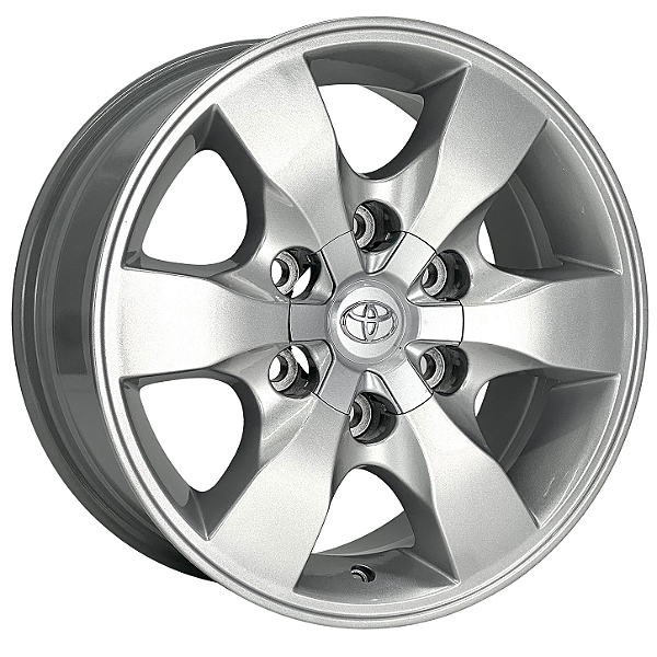 Jogo de Rodas KR R32 MODELO HILUX, SW4 Aro 16 / tala 7 / furação 6x139 Offset 27 Prata