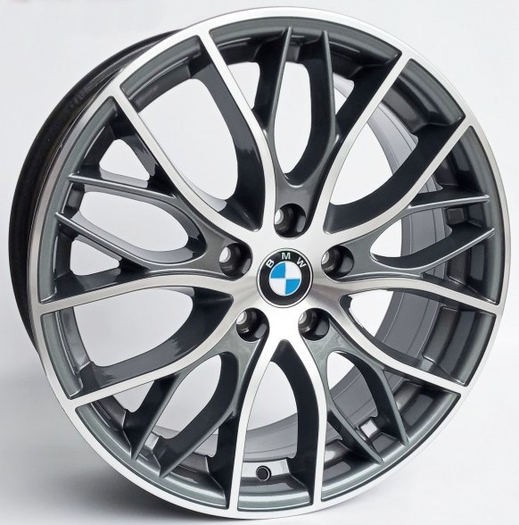 Jogo de Rodas BMW 335i Bi-turbo Aro 20 / tala 7,5 / furação 5x120 Offset 40 Grafite Diamantado