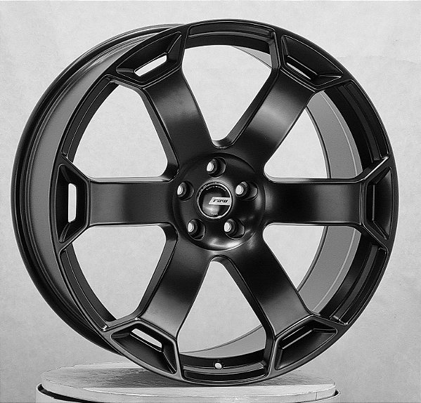 Jogo de Rodas RAW GENEVA Audi Aro 20 / tala 9,0 / furação 5X112 / OFFSET 30 Preta Fosca