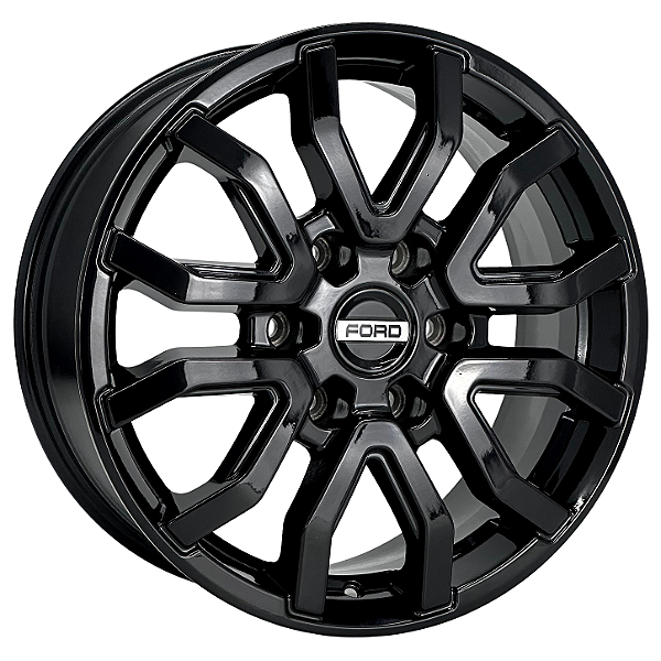 Jogo de Rodas KR S50 FORD RANGER RAPTOR Aro 20 / tala 8,5 / furação 6x139 Offset 35 Preto, Preto Diamantado e Preto Fosco