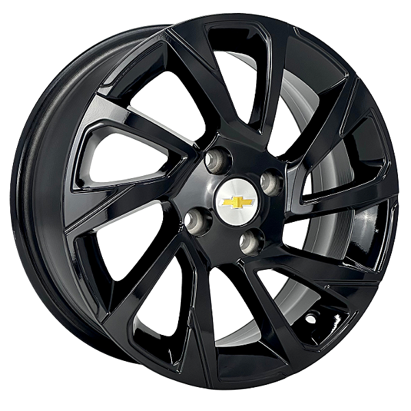 Jogo de Rodas KR S63 MODELO PREMIER TURBO Aro 15 / tala 6 / furação 4x100 Offset 39 Preto, Preto Diamantado, Grafite Diamantado e Prata Diamantado