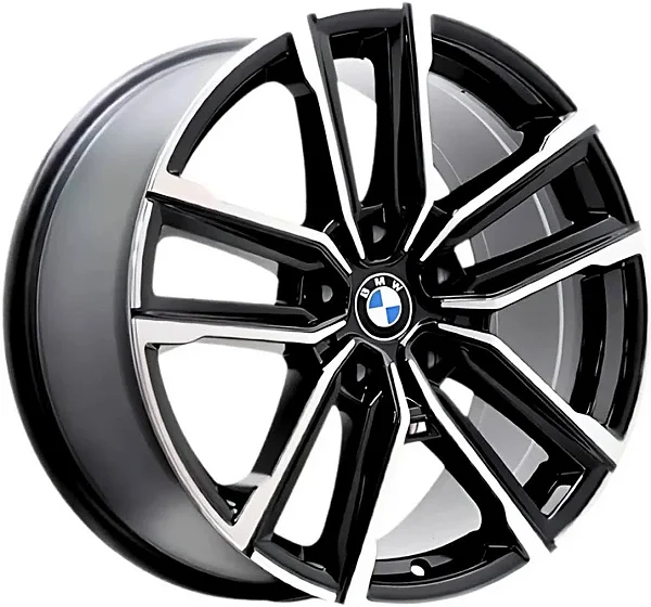 Jogo de Rodas RAW BMW M440i Aro 22 / tala 9 / furação 5x112 e 5x120 Offset 42 Preto Diamantado