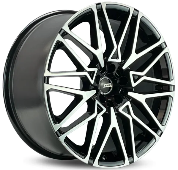 Jogo de Rodas RAW BMW X6m COMPETITION Aro 20 / tala 10,5 / furação 5x112 e 5x120 Offset 40 e 35 Preto Diamantado