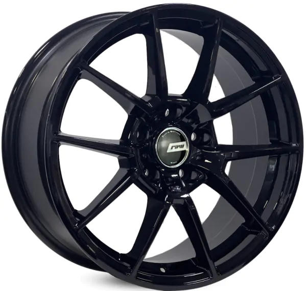 Jogo de Rodas RAW B40 BMW Aro 18 / tala 8 / furação 5x120 Offset 35 Preto