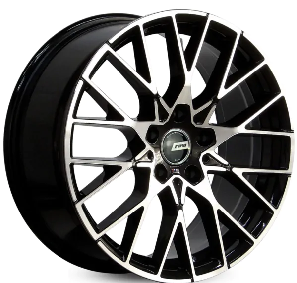 Jogo de Rodas RAW BMW M2 COMPETITION Aro 18 / tala 8 / furação 5x112 Offset 45 Preto Diamantado
