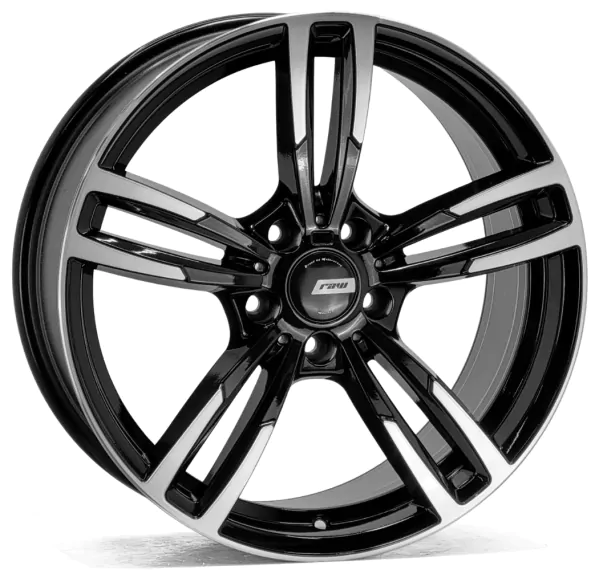 Jogo de Rodas RAW BMW M3 F90 Aro 19 / tala 8 e 9 / furação 5x120 Offset 35 e 42 Preto Diamantado