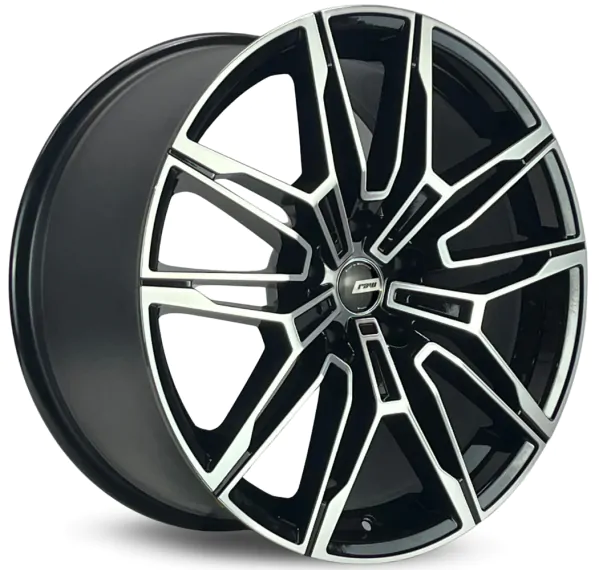 Jogo de Rodas RAW TOUR Aro 20 / tala 9,5 / furação 5x120 Offset 42 e 44 Preto Diamantado