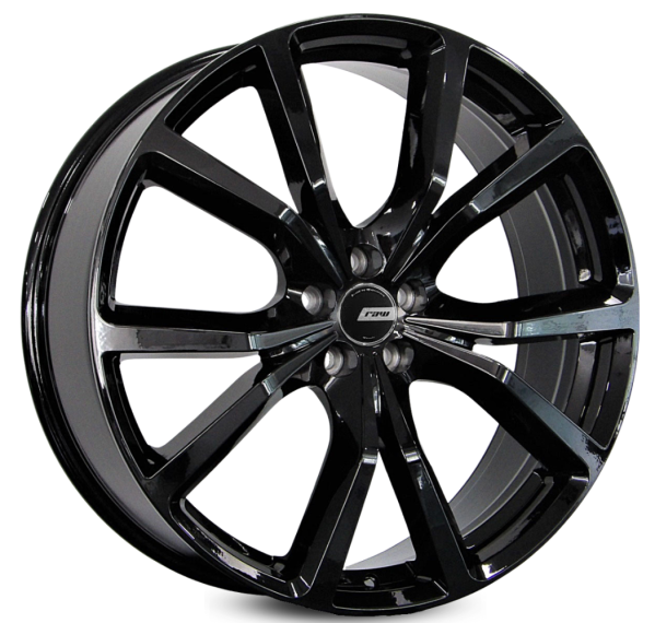 Jogo de Rodas RAW JAGUAR 2022 Aro 22 / tala 8 / furação 5x112 e 5x114 Offset 42 e 38 Preto e Preto Diamantado