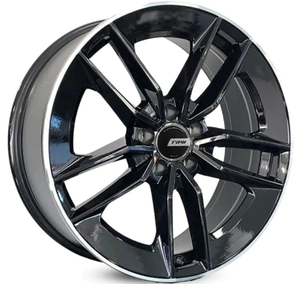 Jogo de Rodas RAW Mercedes-AMG CLS 53 Aro 19 / tala 8 / furação 5x112 Offset 45 Preto Borda Diamantado
