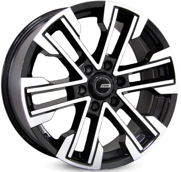 Jogo de Rodas RAW Wheels MT01 Aro 20 / tala 9 / furação 6x139 Offset 45 e 30 Preto Diamantado