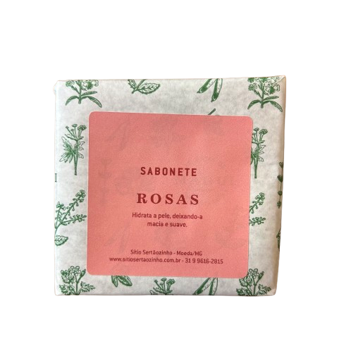 Sabonete em barra de rosas